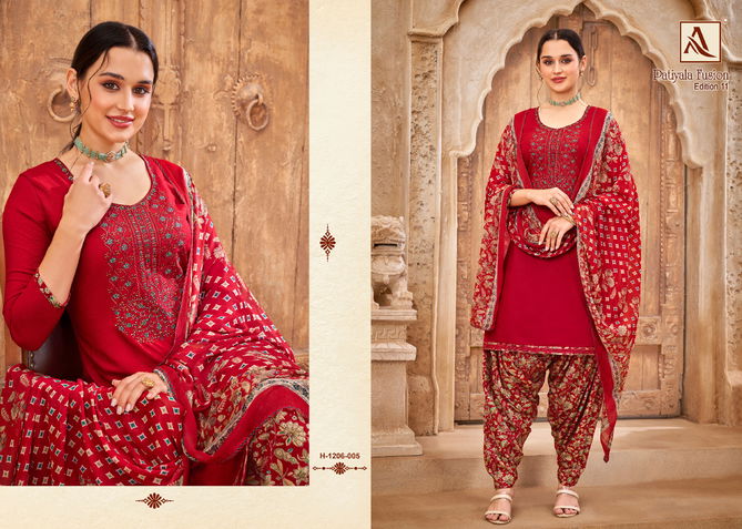 Alok Patiyala Fusion 10 Ethnic Wear Punjabi Dress Material Catalog